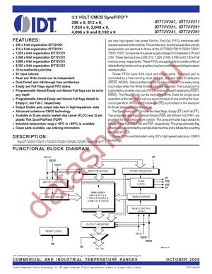 IDT72V221L10PF8 datasheet  